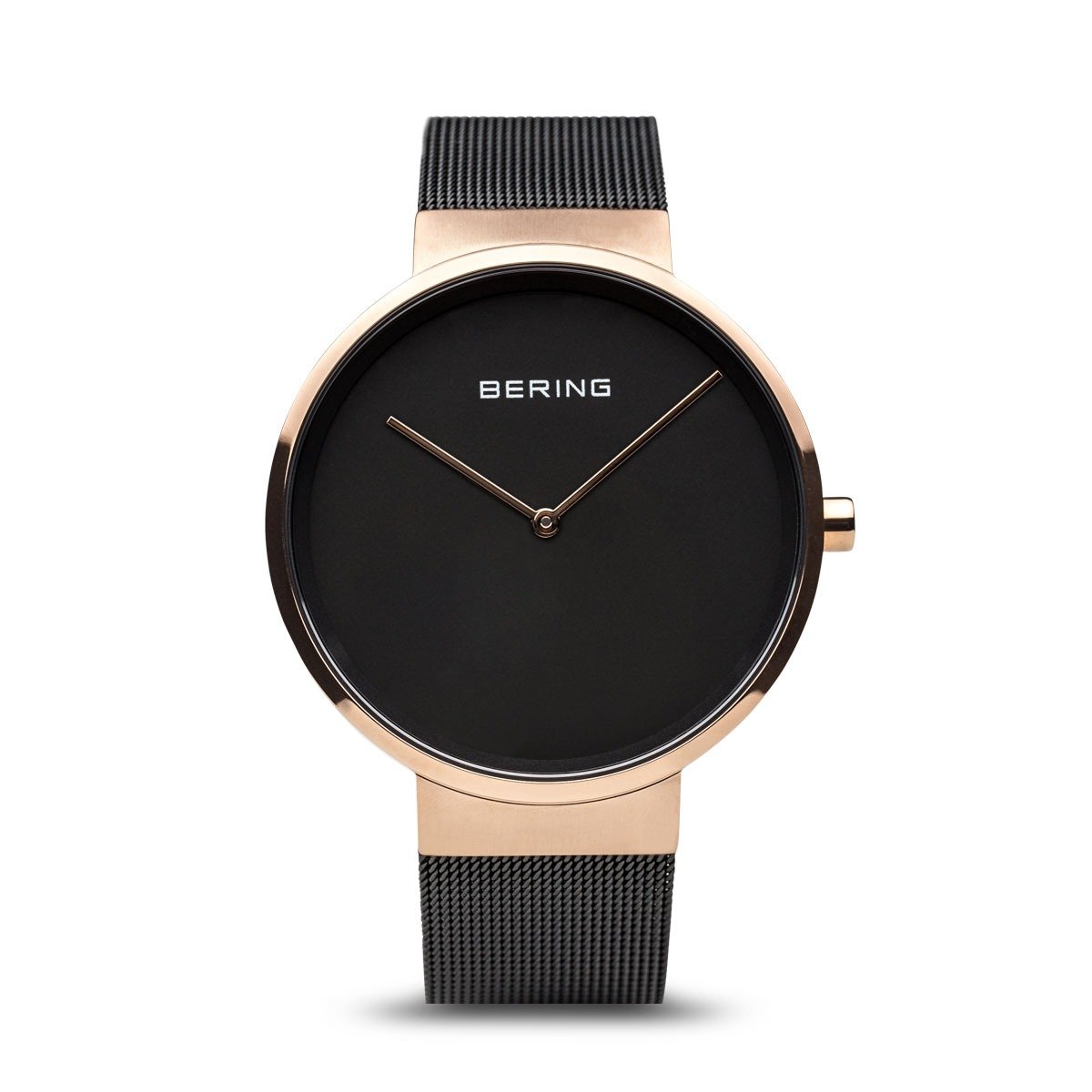 Montre Bering Homme - Design Élégant Noir et Or Rose, Livraison Rapide au Maroc