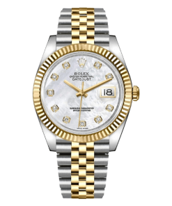 Rolex Datjust Gold White