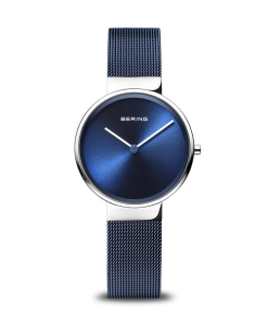 Montre Femme Bering Bleu Nuit & Argent – Élégance Discrète et Moderne