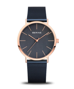Montre femme Bering bleu or rose – Élégance scandinave pour femmes modernes au Maroc