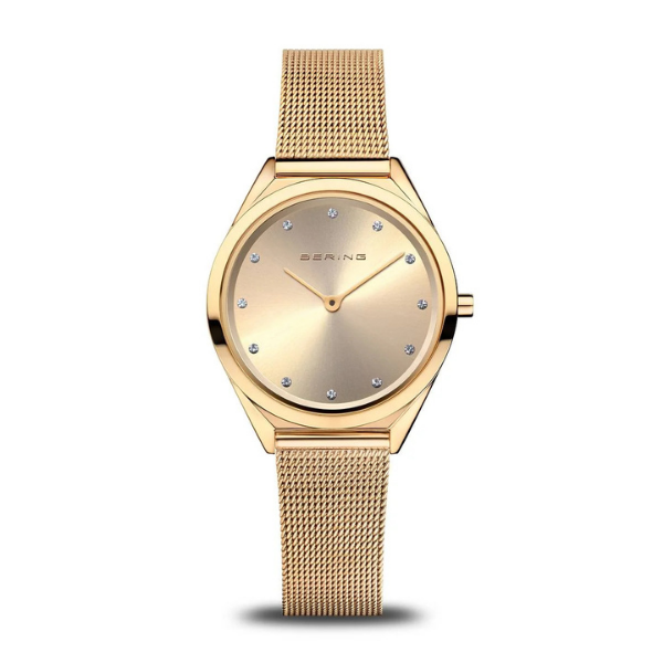 Montre dorée femme Bering | Élégante et résistante | Livraison rapide Maroc