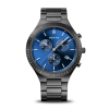 Montre Bering Chronographe avec Cadran Bleu et Bracelet en Acier Inoxydable | Livraison Rapide au Maroc