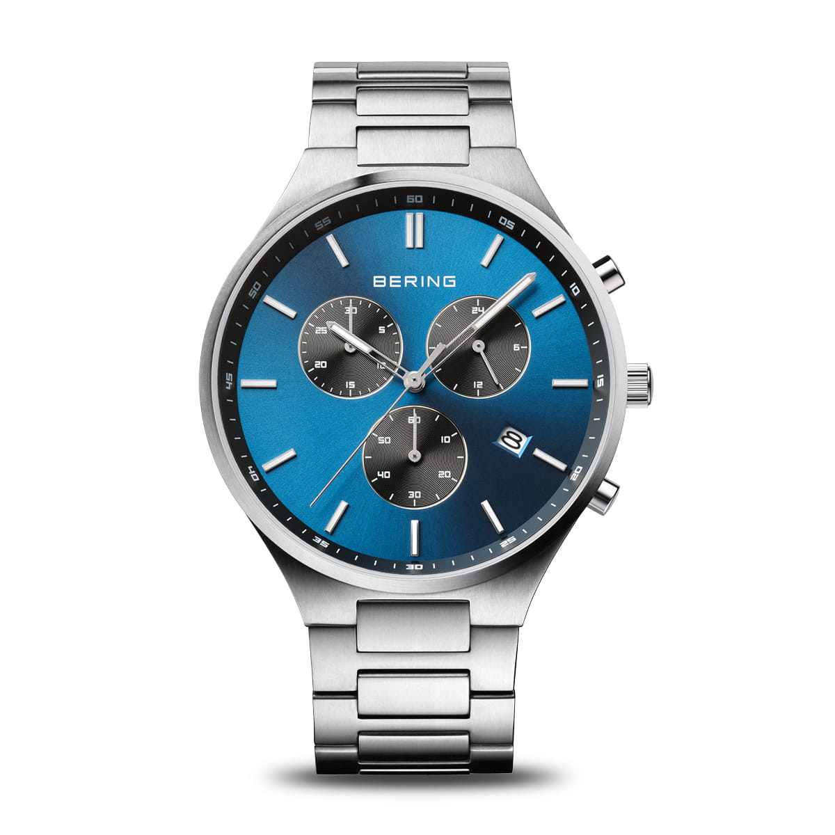 Montre BERING Chronograph originale Maroc | Montre chronographe homme bleu