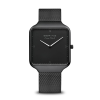 Montre Bering Mon René - Design Minimaliste en Noir avec Bracelet Maille