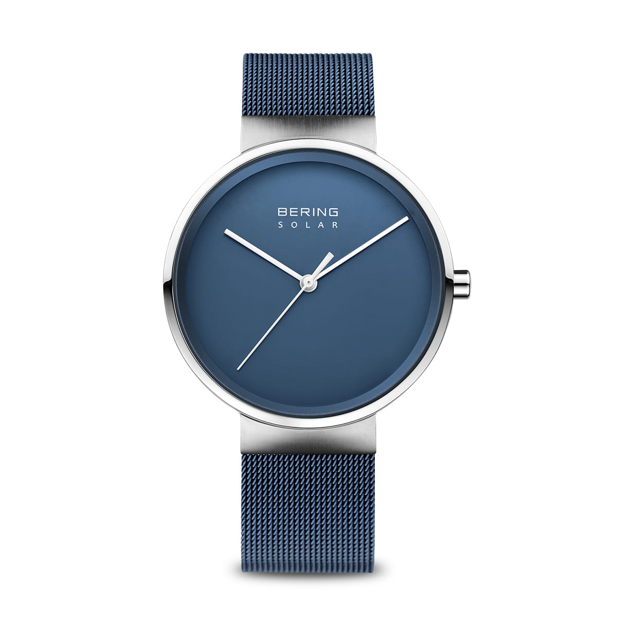 Montre Bering Solar Homme Bleu avec Bracelet Maille | Technologie Solaire | Livraison Rapide au Maroc