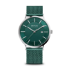 Montre Bering Solar - Élégance Verte avec Cadran et Bracelet Milanais