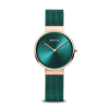Montre Bering verte et boîtier rose doré – Élégance et qualité avec livraison rapide