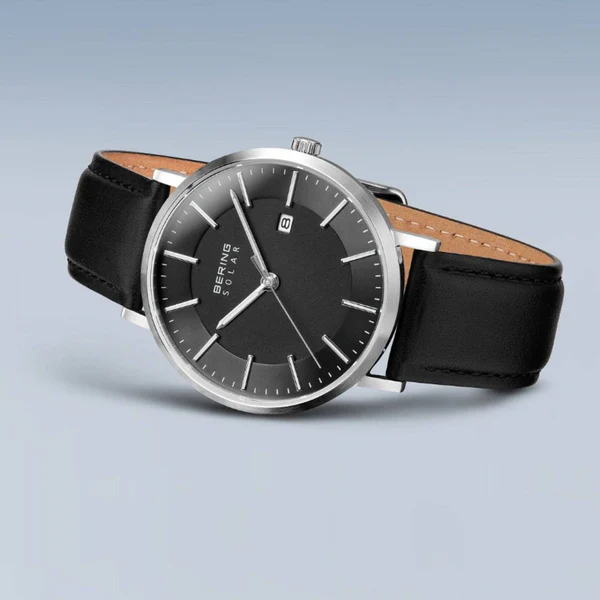 Montre Bering Solar Cuir Noir 15439-402 - Image 3