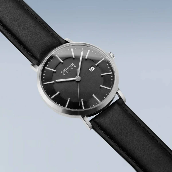 Montre Bering Solar Cuir Noir 15439-402 - Image 4