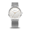 Montre Bering Femme Blanche – Cadran Minimaliste & Bracelet Maille