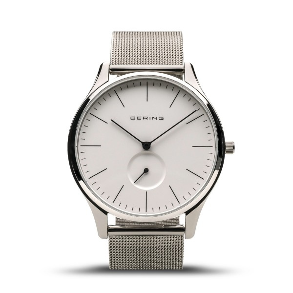 Montre Bering - Design Minimaliste avec Cadran Blanc et Bracelet Milanais