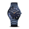 Montre Bering Solar Titanium avec Cadran Bleu et Bracelet en Titane | Livraison Rapide au Maroc