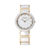 Montre Bering Ceramic Blanc et Or avec Diamants | Élégance et Luxe | Livraison Rapide au Maroc